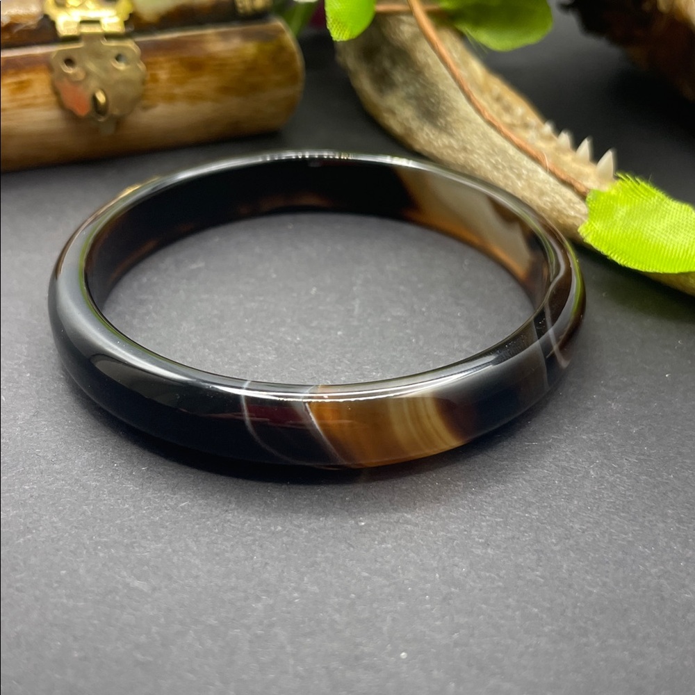 Agate stone bangle - Picture 4 of 6